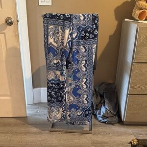 J. Crew Blue and White Patterned Blazer